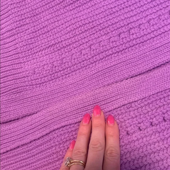 Like new Free People “Nightingale” oversized cardigan! 💜 - Picture 6 of 8